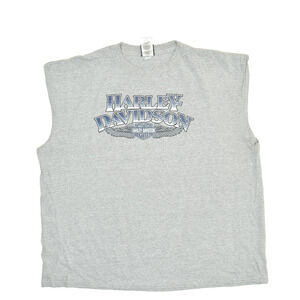 Vintage Harley Davidson Sleeveless T-Shirt Cowboys San Antonio Size XL